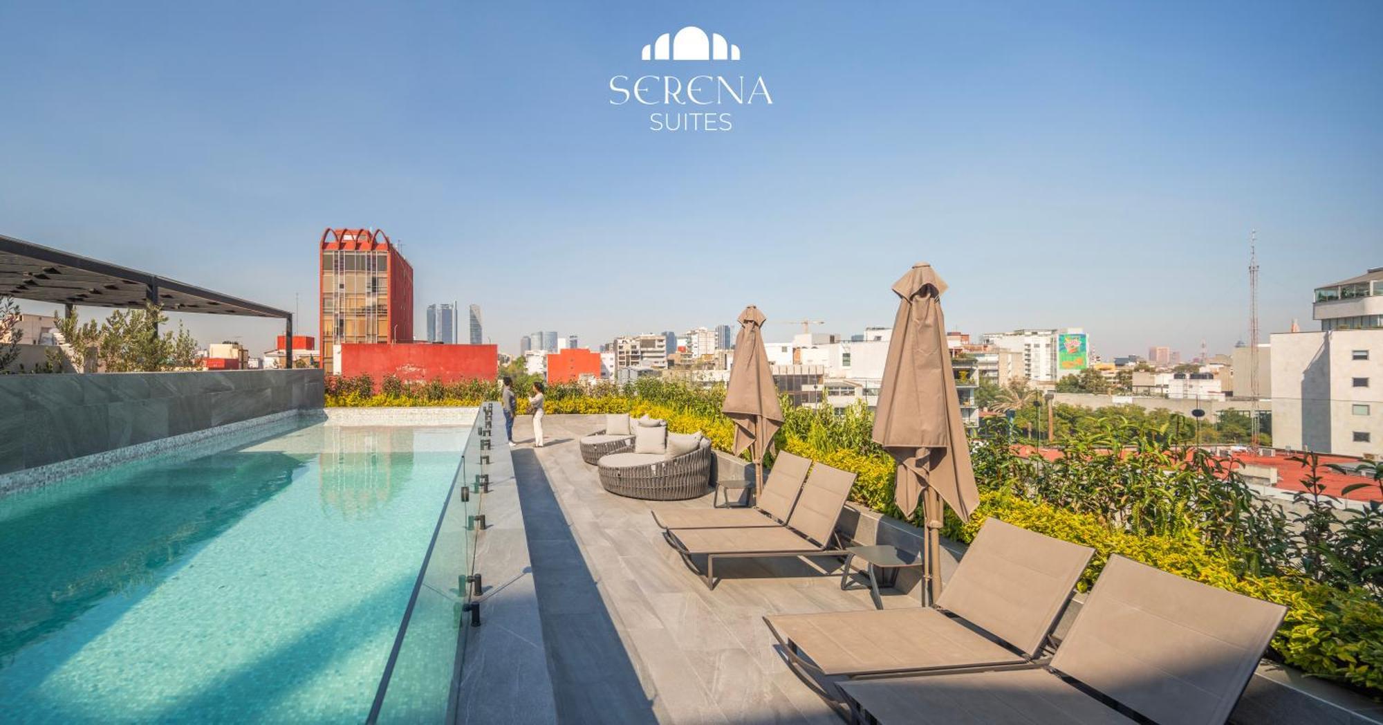 Elegant With Skydeck Pool In Condesa *
